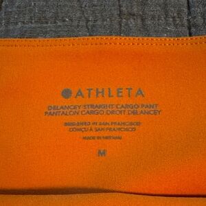 Athleta  Orange Cargo Pants
